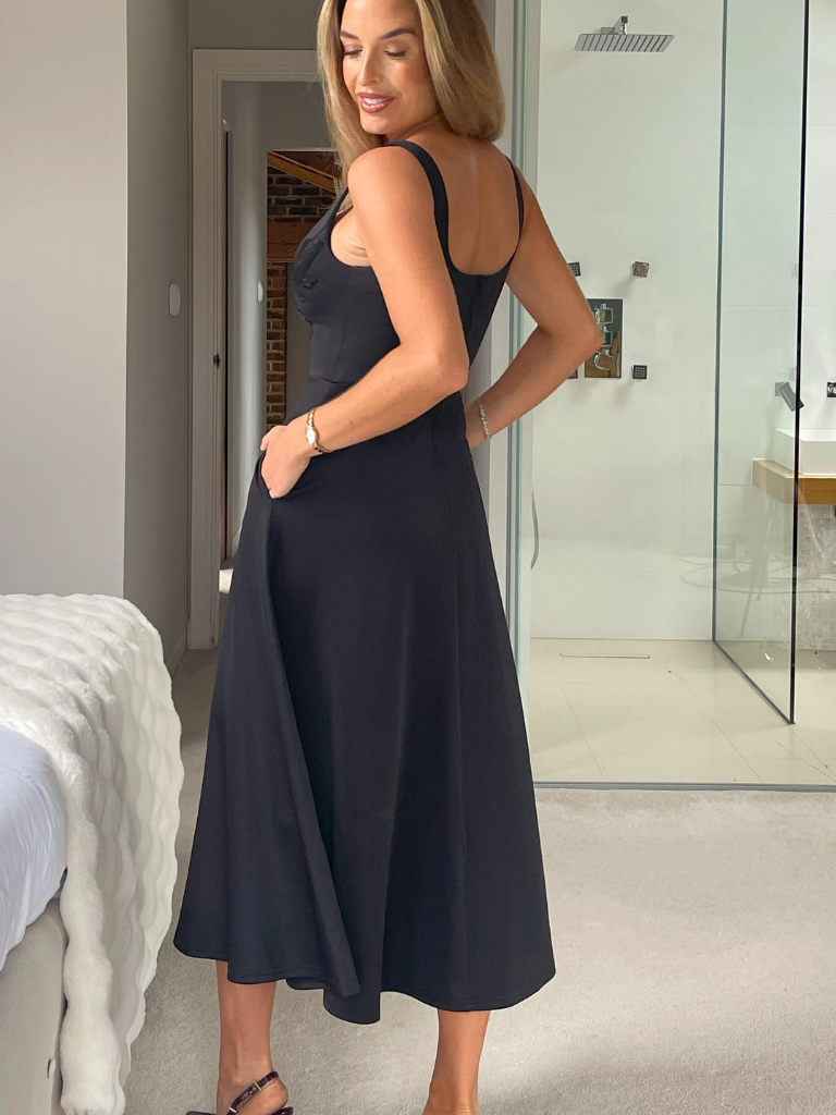 Syrena Floral Embroidery Dress