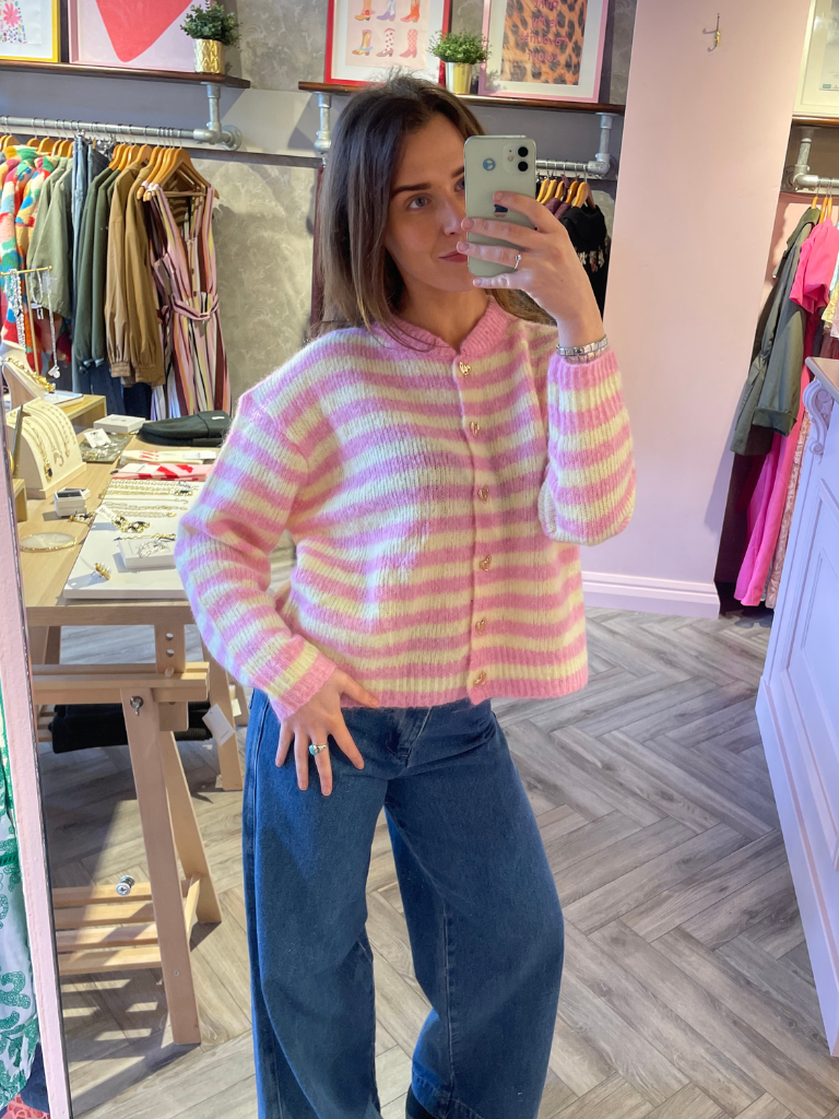 Kelly Cardigan - Pink