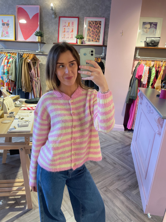 Kelly Cardigan - Pink