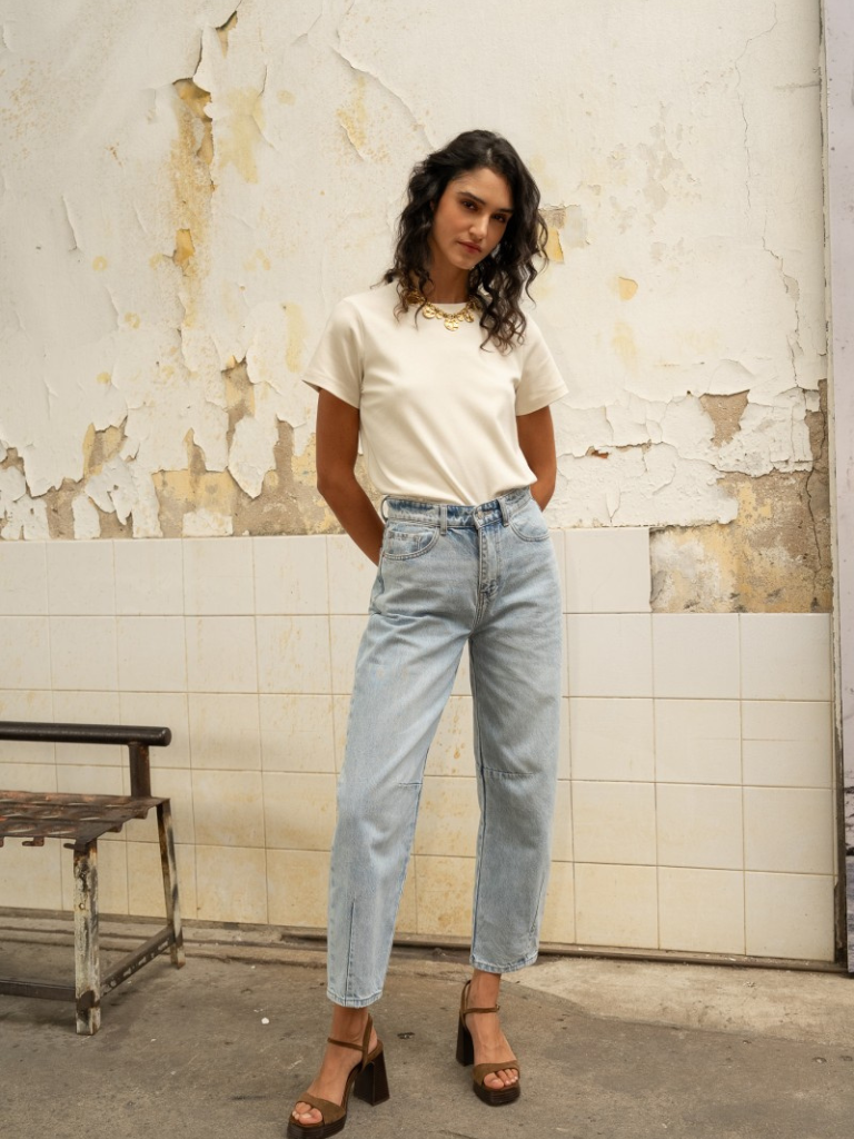 Brandy Balloon Leg - Wash Denim