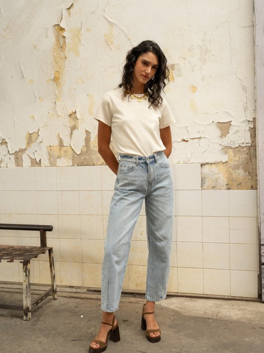 Brandy Balloon Leg - Wash Denim