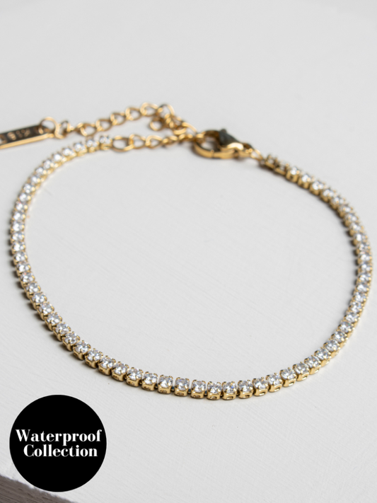 Molly Tennis Bracelet 18k Gold Plated