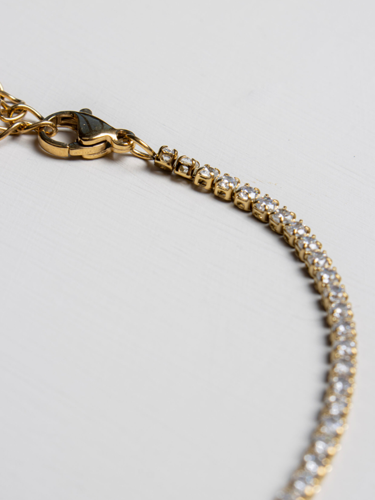 Molly Tennis Bracelet 18k Gold Plated
