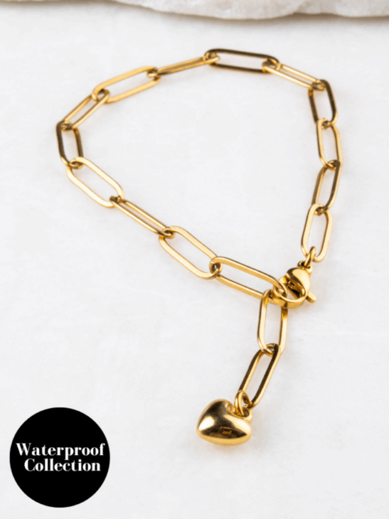 Samara Gold Heart Bracelet