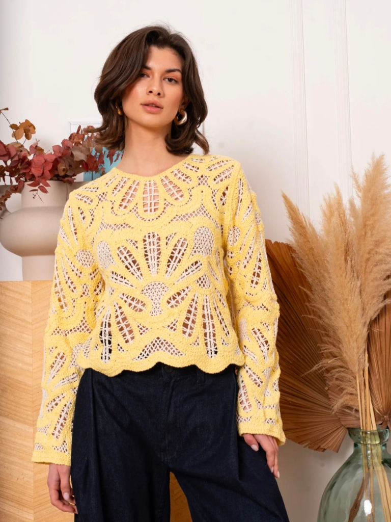 Maya Crochet Yellow