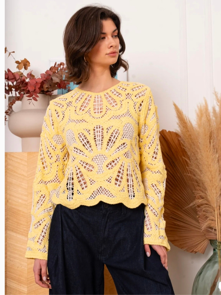 Maya Crochet Yellow