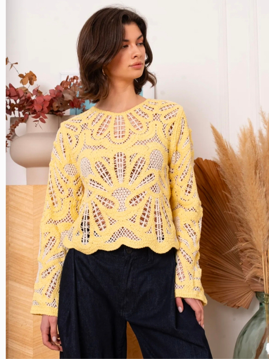 Maya Crochet Yellow