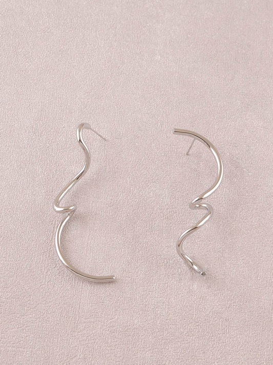 Carla Swirl Earring Silver