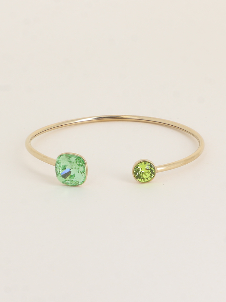 Lime Green Duo Gem Bracelet