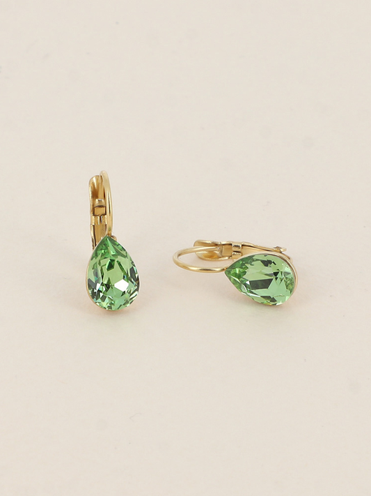 Clara Green Gem Earrings