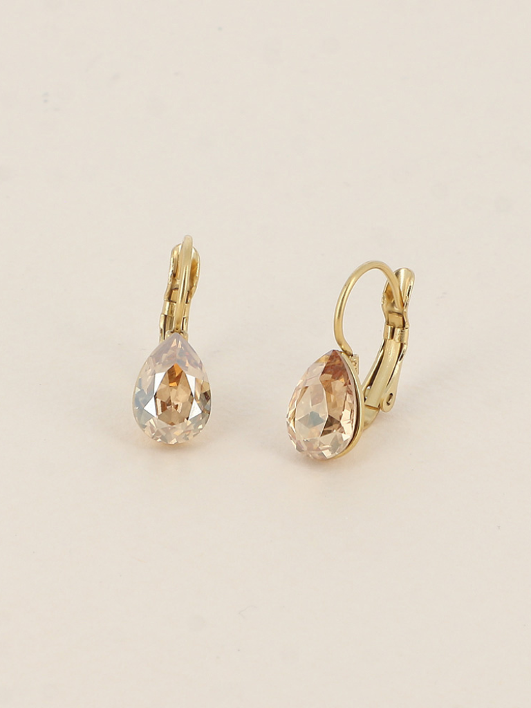 Clara Champagne Gem Earrings