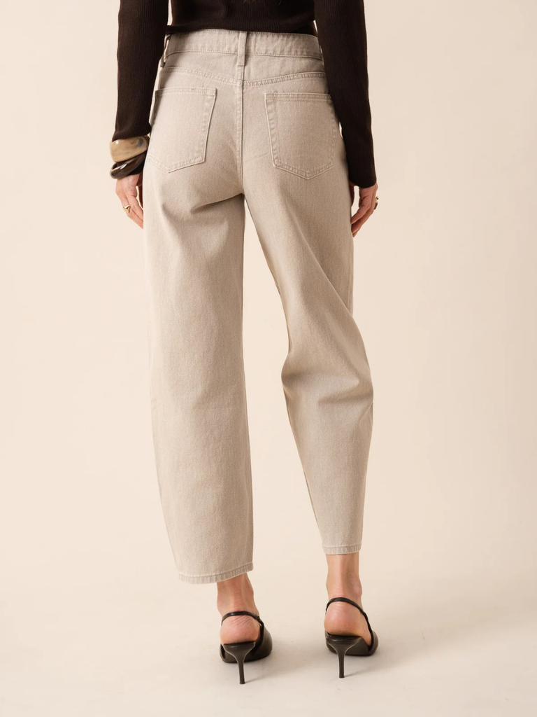 Bony Stone Barrel Leg Jean
