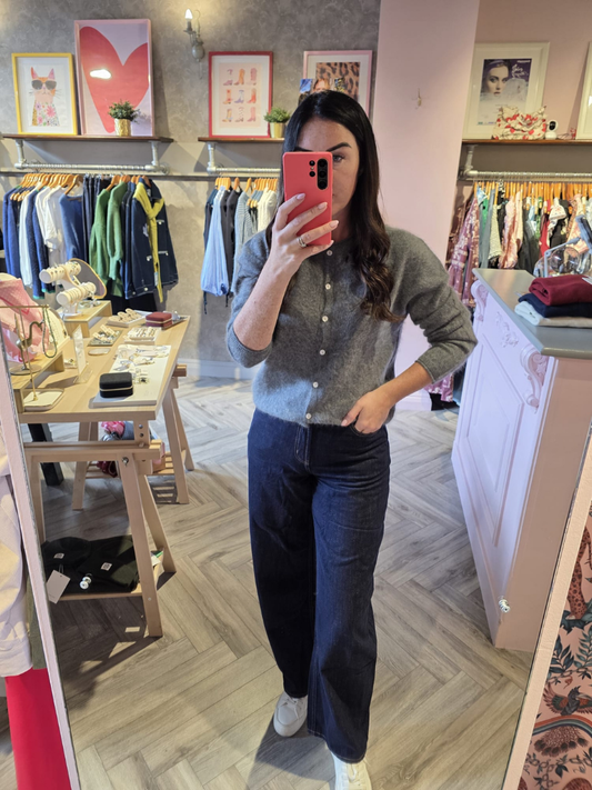 Diana Grey Cashmere Blend Cardigan