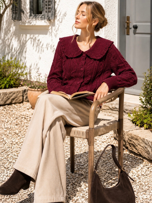 Eden Wine Cardigan