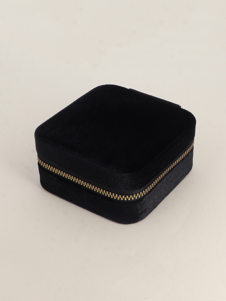 Harmony Black Velvet Jewellery Box