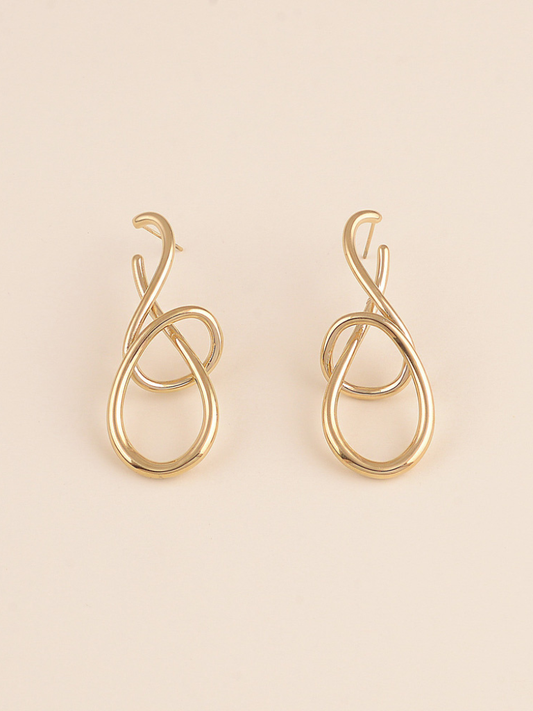Elodie Twist Earrings Gold