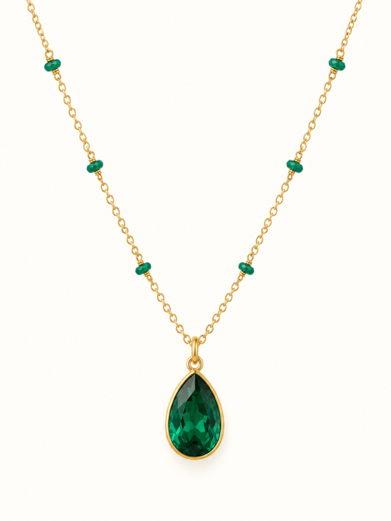 Blair Green Teardrop Necklace