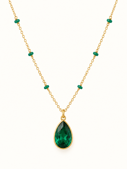 Blair Green Teardrop Necklace