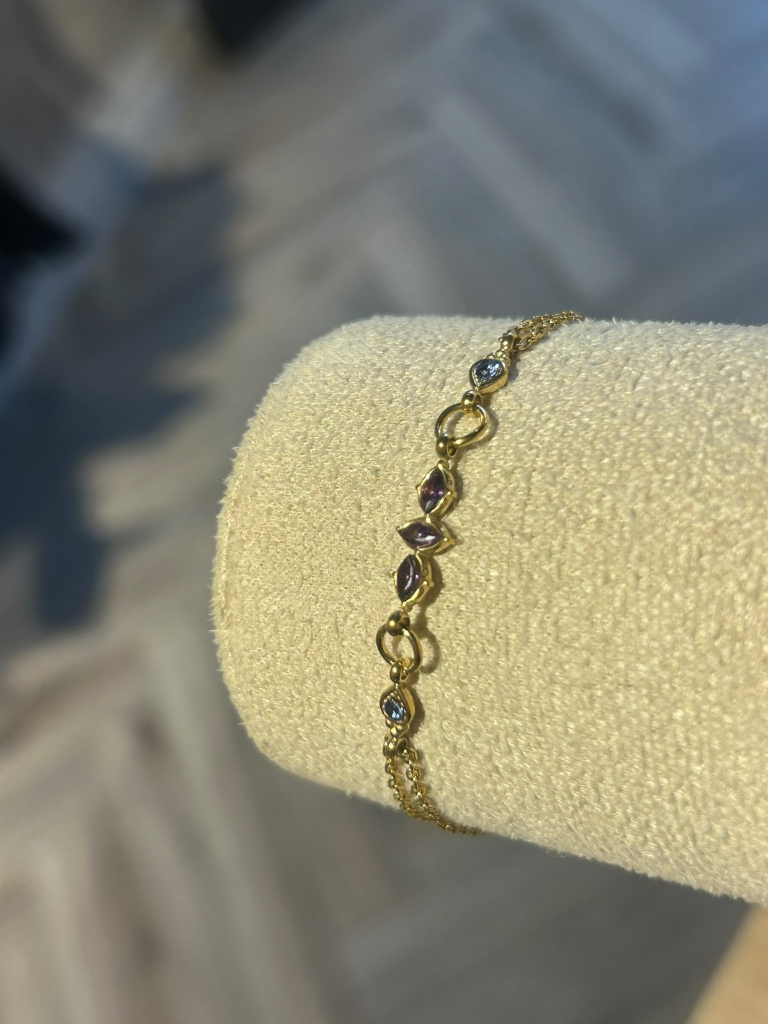 Ines Violet Gem Bracelet