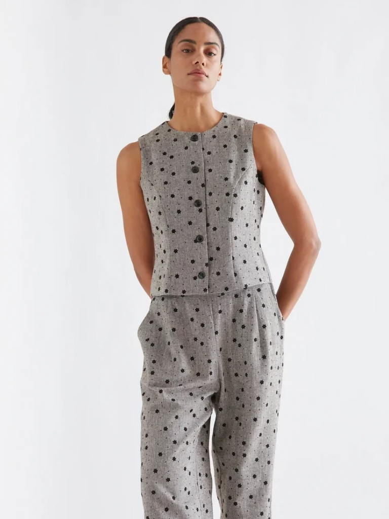Jemma Floral Tweed Trousers