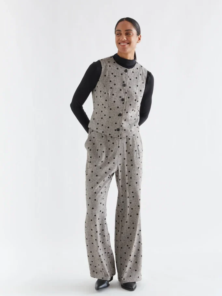 Jemma Floral Tweed Trousers