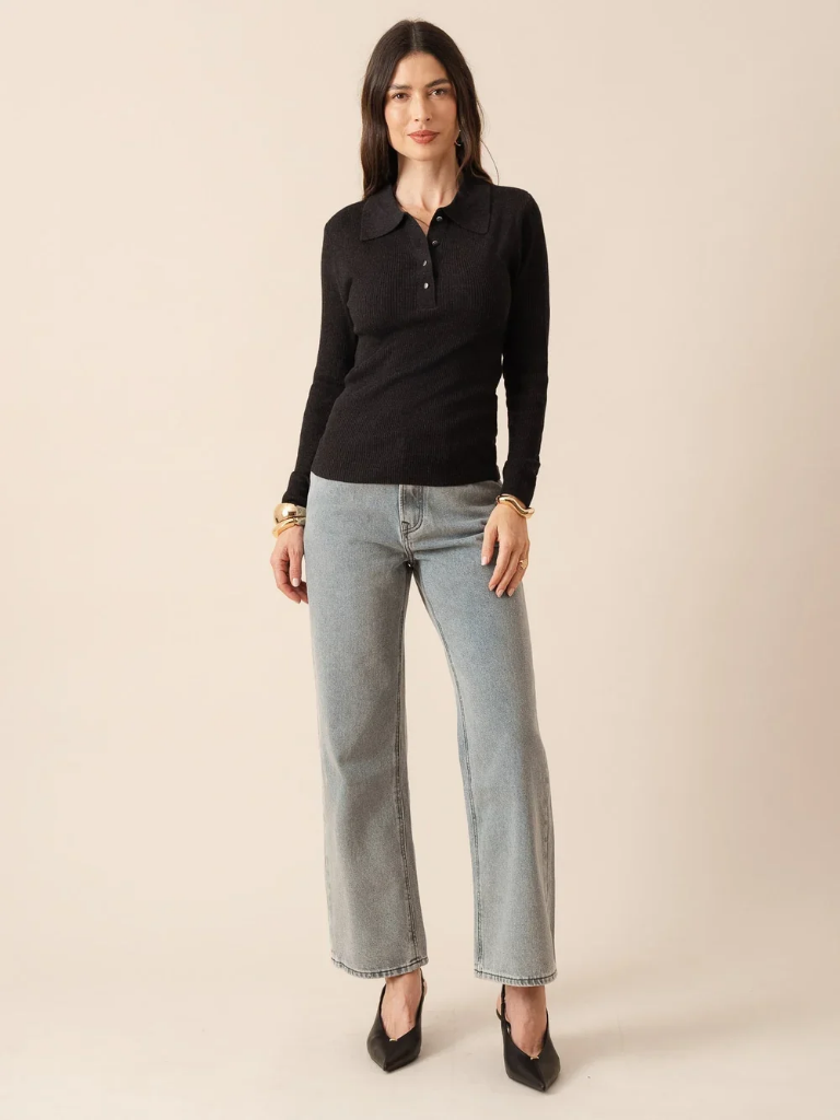 Celine Charcoal Polo