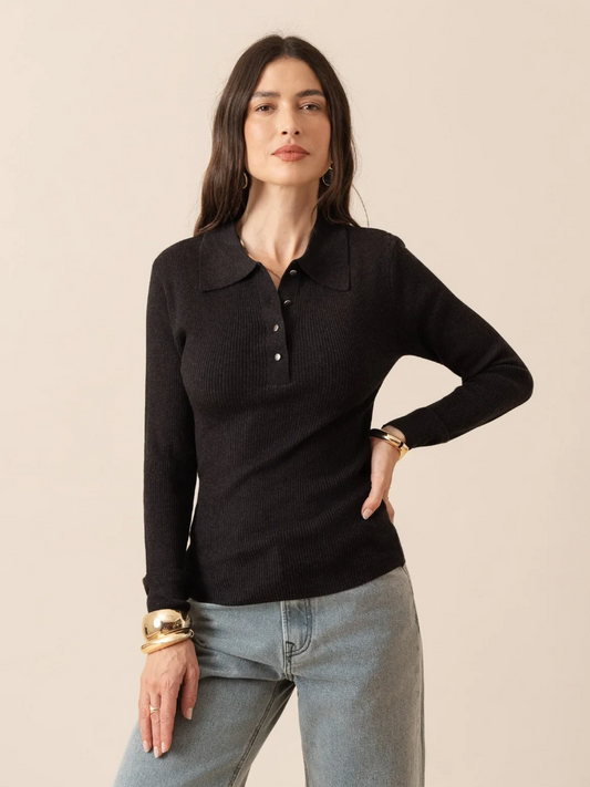 Celine Charcoal Polo