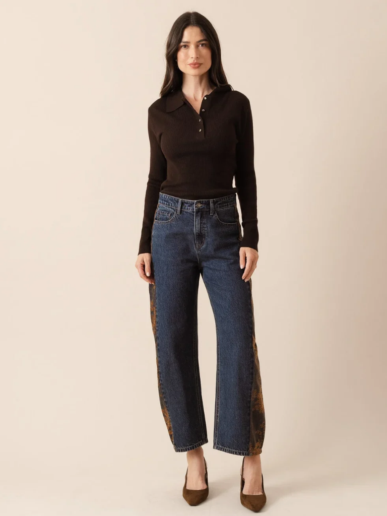 Dona Lace Barrel Jean