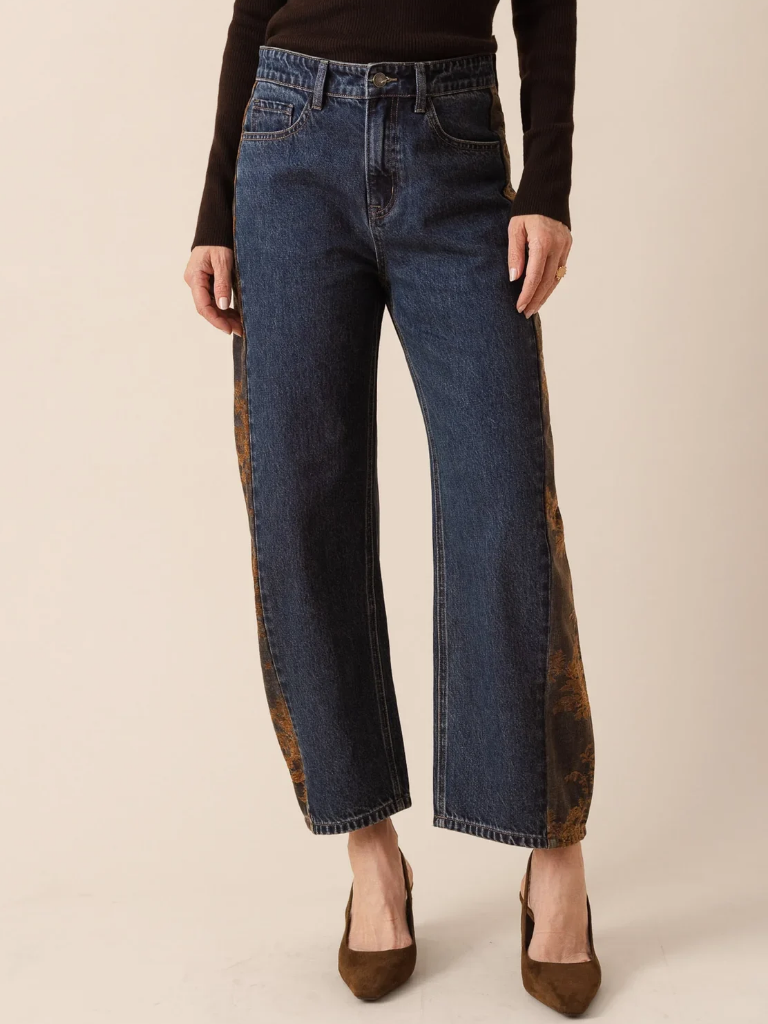 Dona Lace Barrel Jean