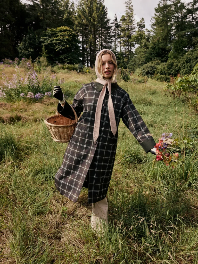 Carla Tartan Diola Car Coat