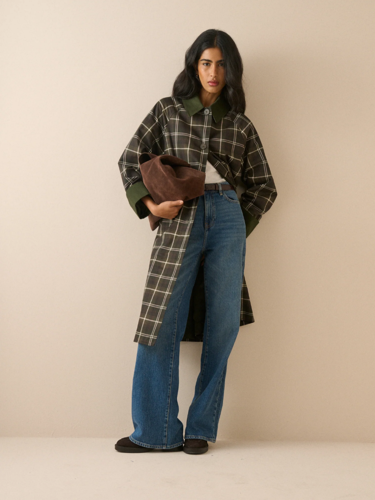 Carla Tartan Diola Car Coat
