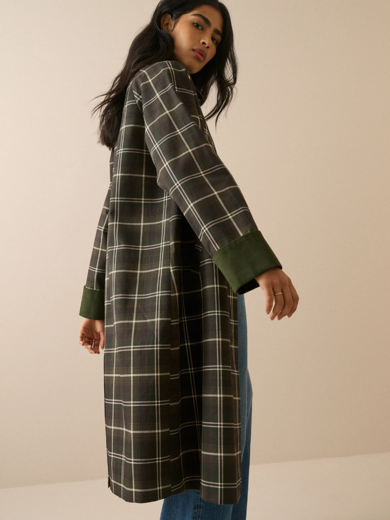 Carla Tartan Diola Car Coat
