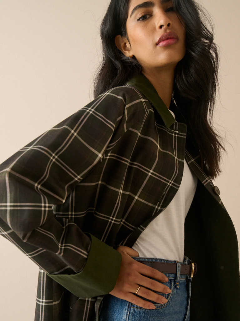Carla Tartan Diola Car Coat