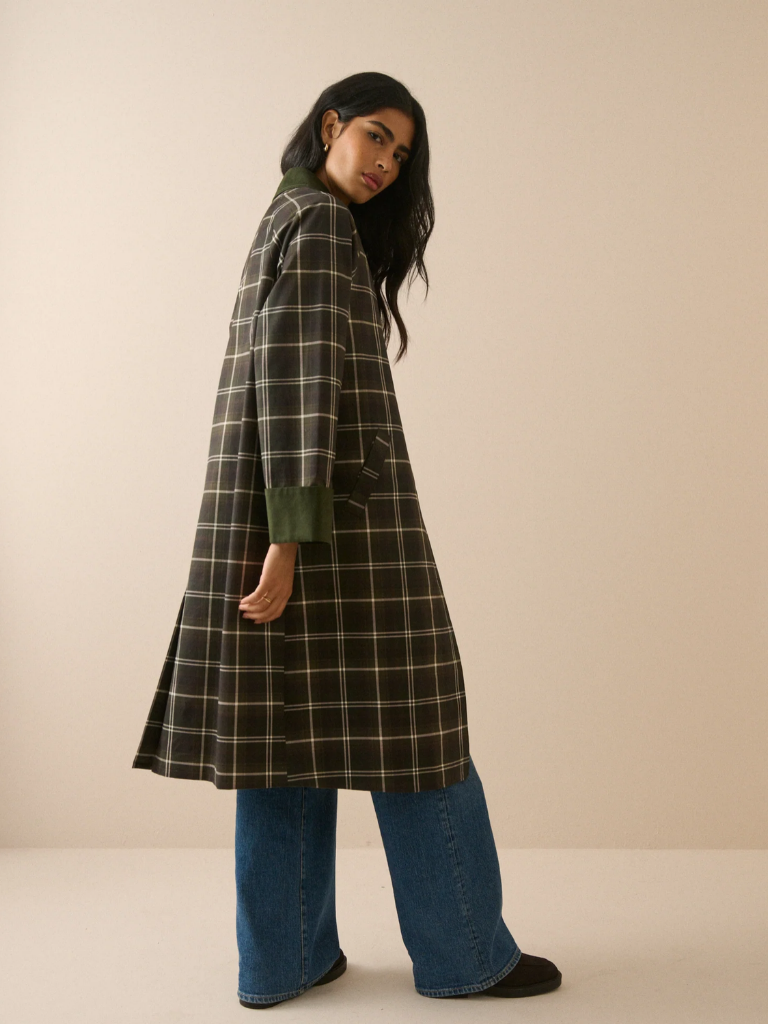 Carla Tartan Diola Car Coat