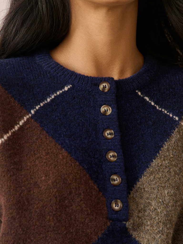 Henley Navy Jumper