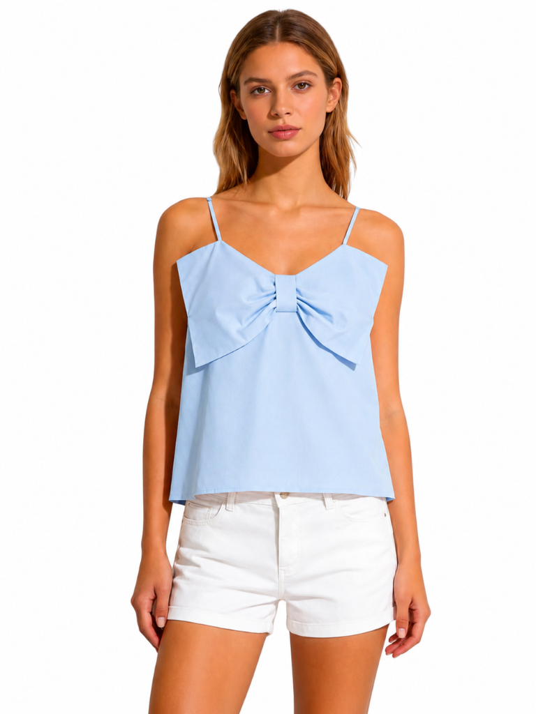 Collette Blue Bow Top