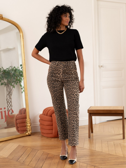 Brooke Leopard print Jean