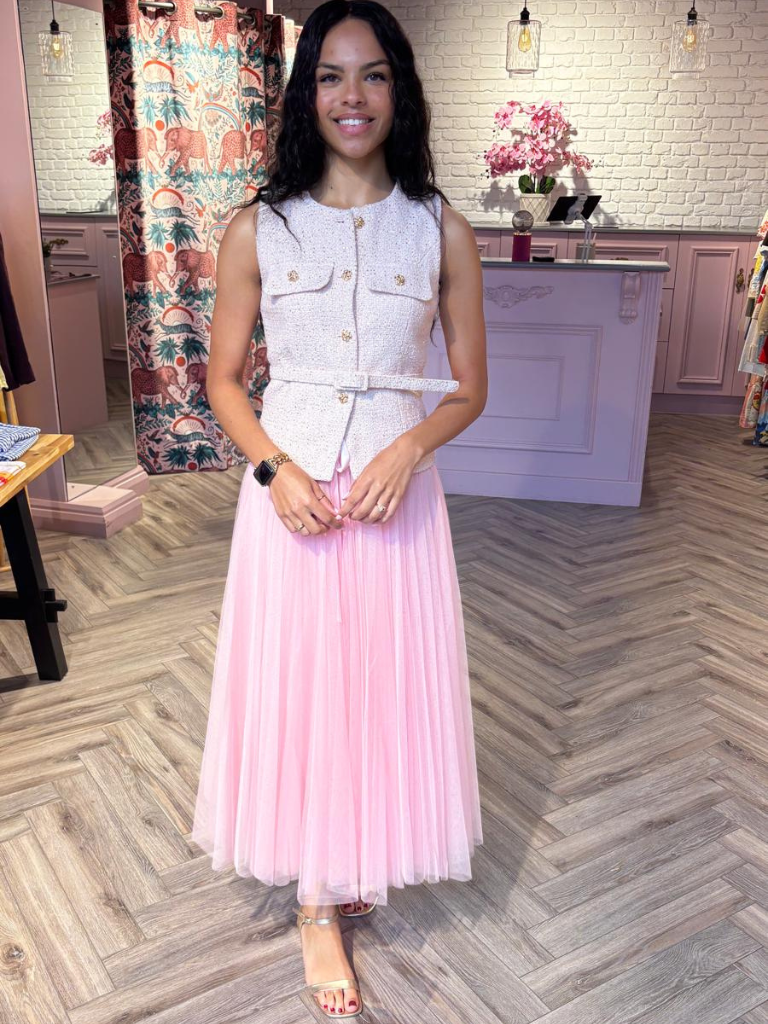 Olivia Waistcoat Blush