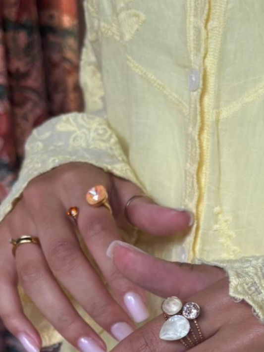 Orange Gem Ring