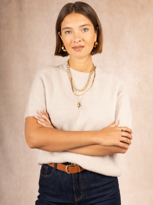 Alpaca Beige Knit