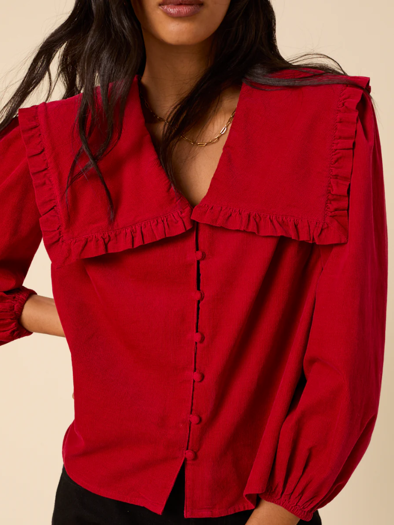 Elouise Red Cord Blouse
