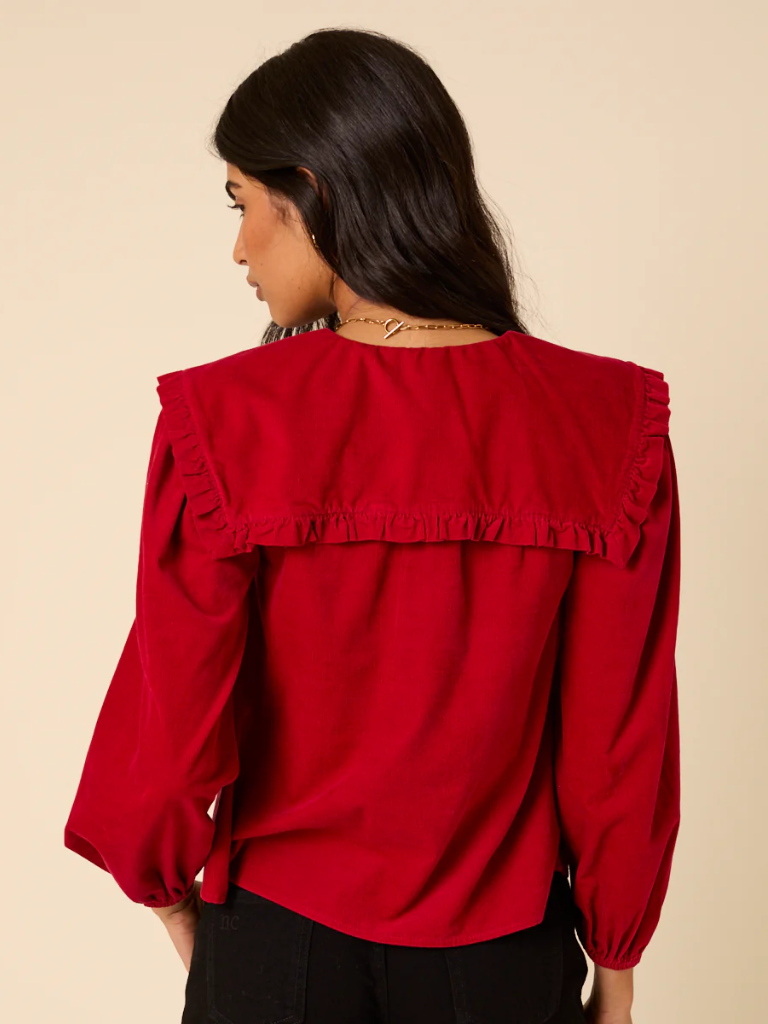 Elouise Red Cord Blouse