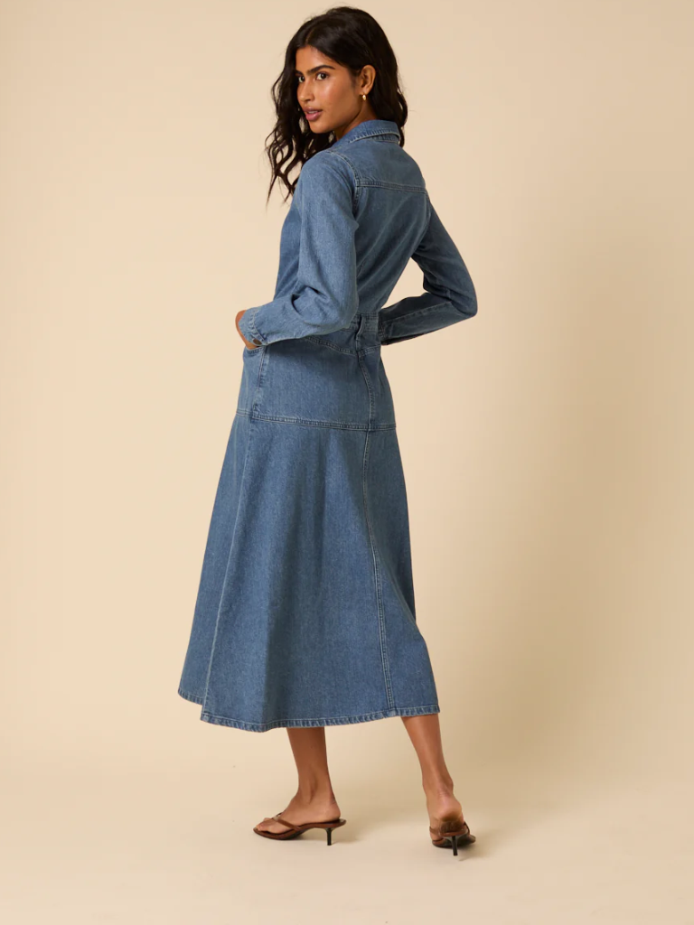 Lee Tencel denim midi dress