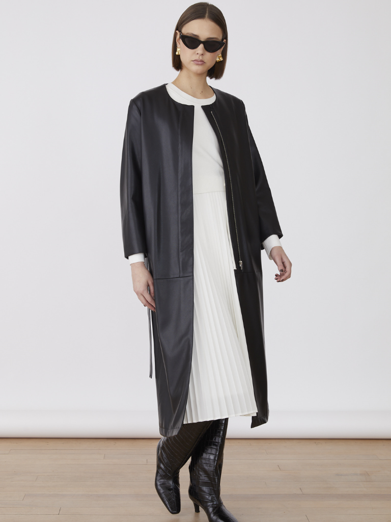 Nana PU Trench