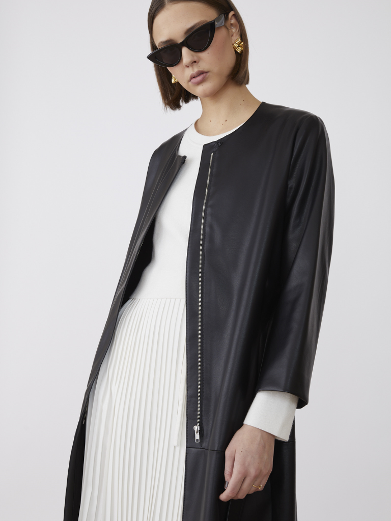 Nana PU Trench