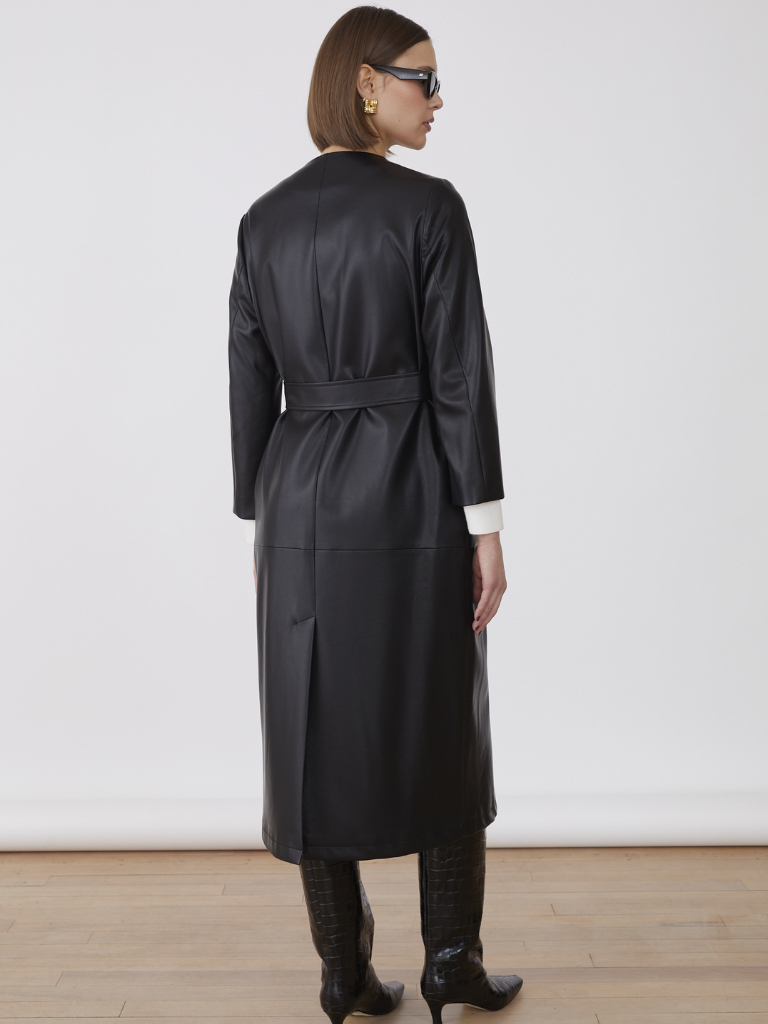 Nana PU Trench