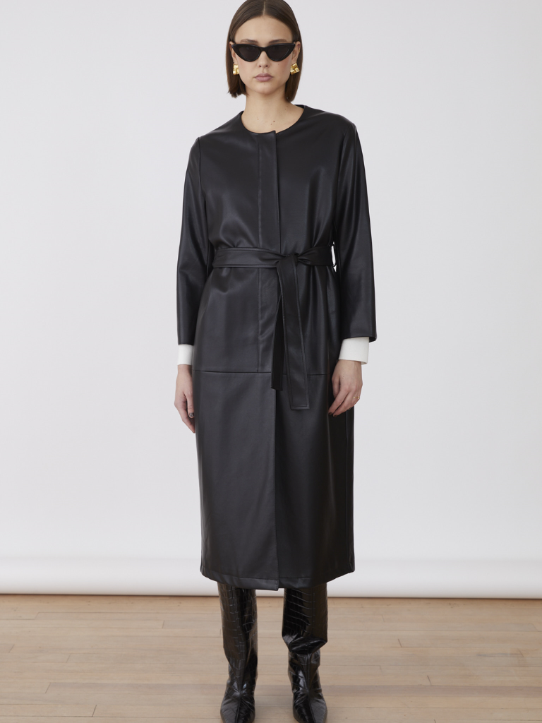 Nana PU Trench