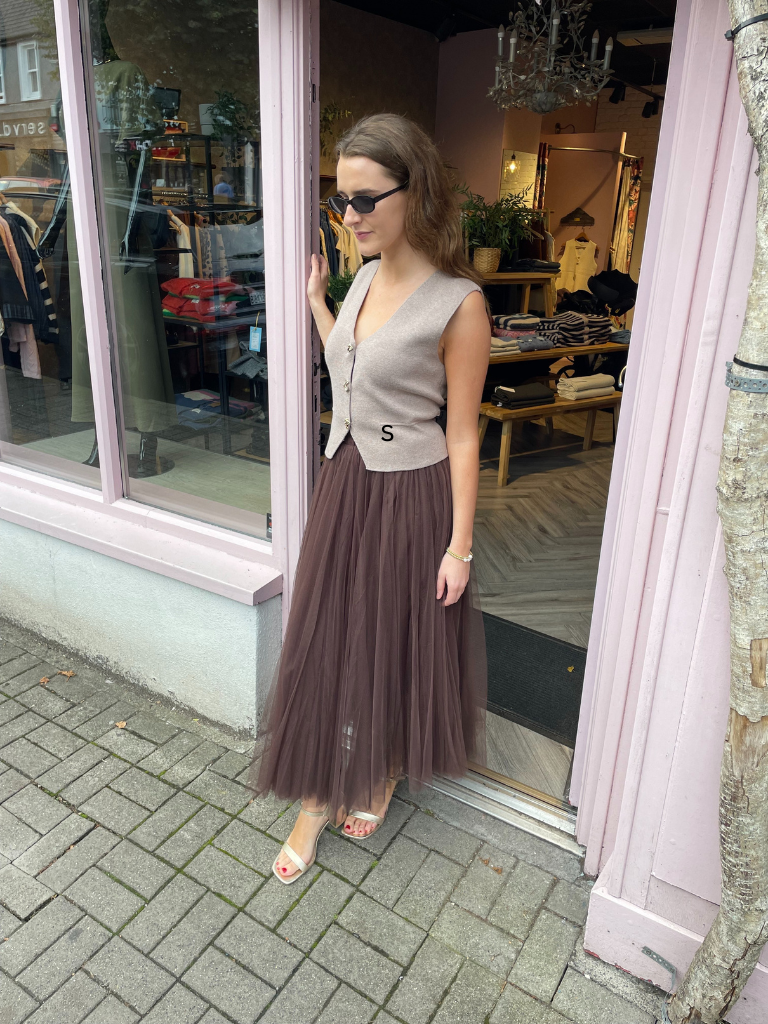 Mocha Tulle skirt