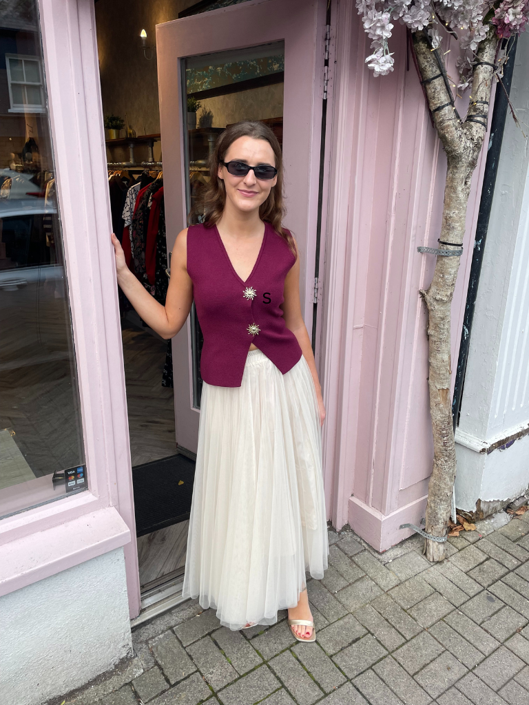 Harley Waistcoat - Wine