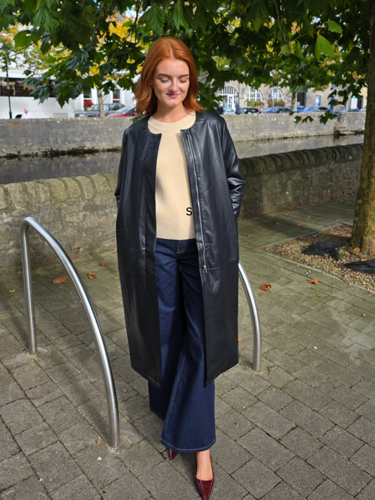 Nana PU Trench